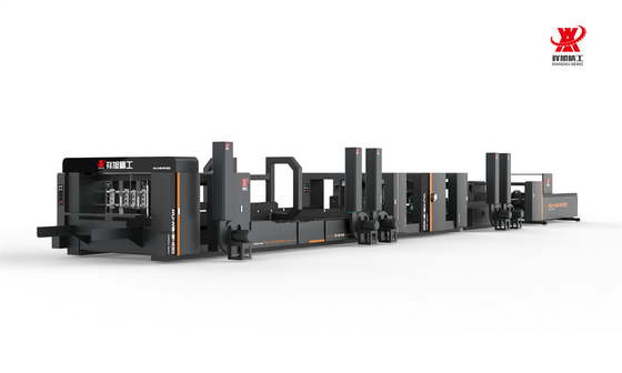 70kw automatique carton ondulé dossier machine à coller haute vitesse et couture précise