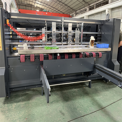 Machine à coller automatique bleue boîte ondulée haute précision avec couture